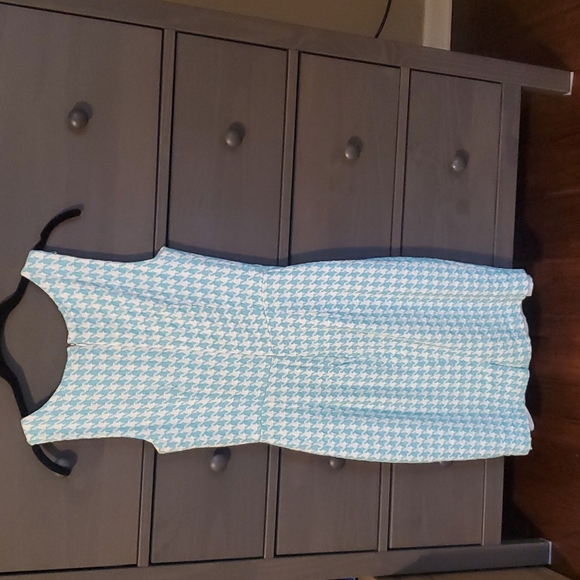 Blue houndstooth dress - Picture 3 of 5